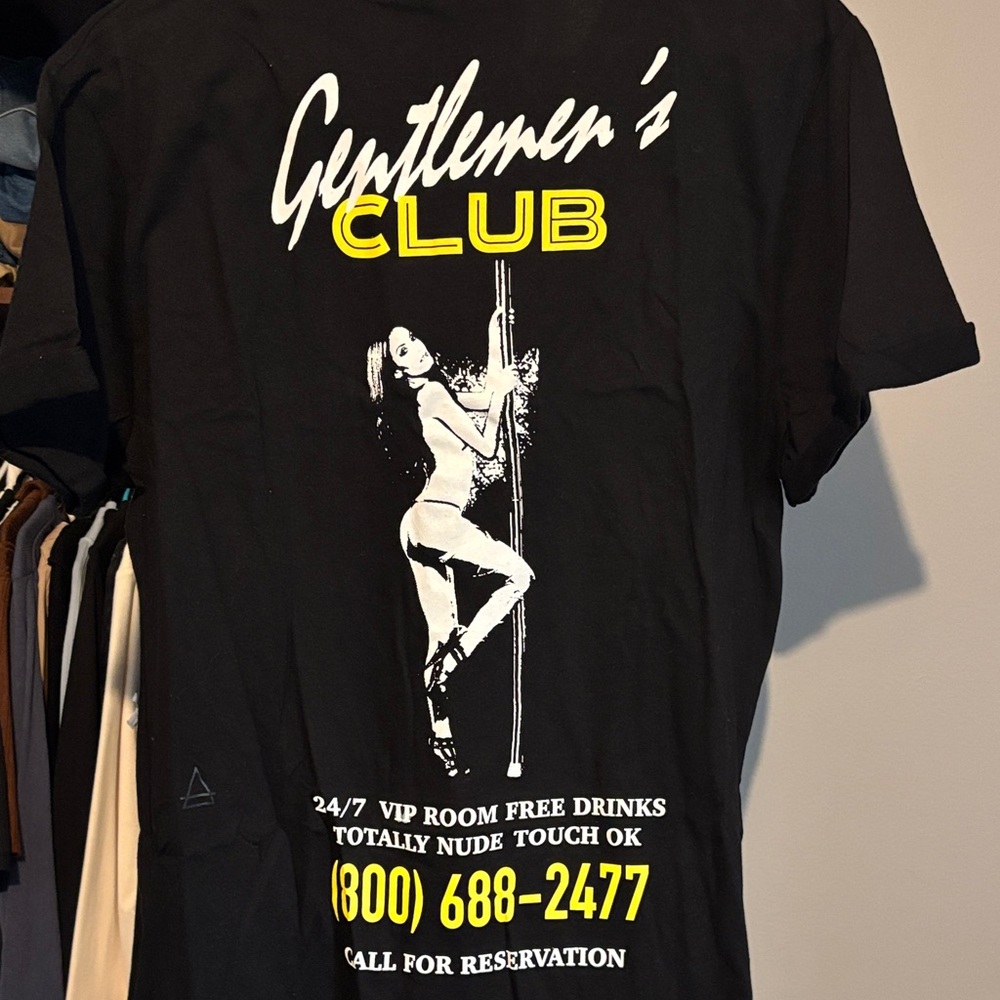 Eleven Paris Black Tee with Yellow Graphic